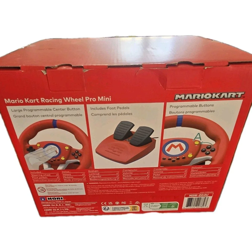 Hori NSW-204U Mario Kart Racing Wheel Pro Mini for Nintendo Switch